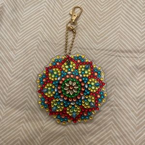 Mandala diamond key chain